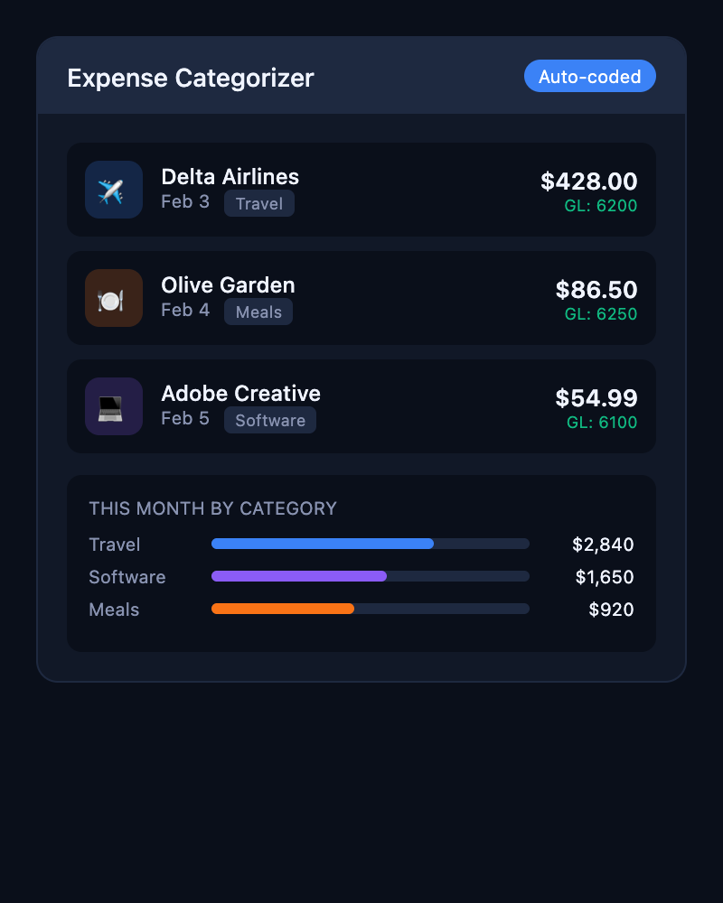 Expense Categorizer UI
